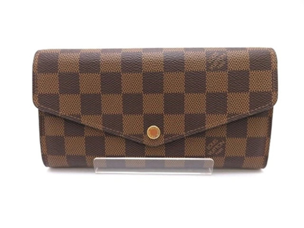 LOUIS VUITTON Long Wallet Portefeuille Sarah Damier